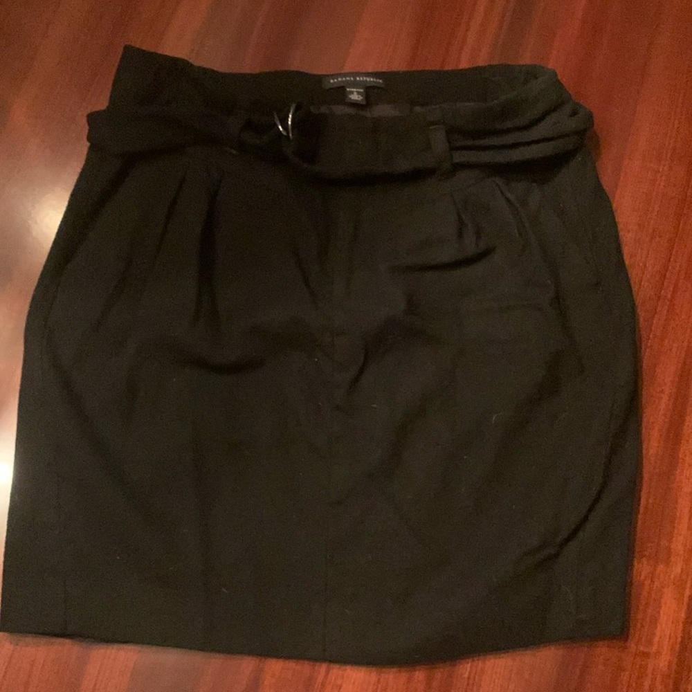 Banana republic sz 6 belted stretch short skirt